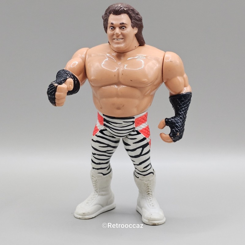 Figurine WWF Hasbro 1991 Brutus The Barber Beefcake Zebra 11,5 cm